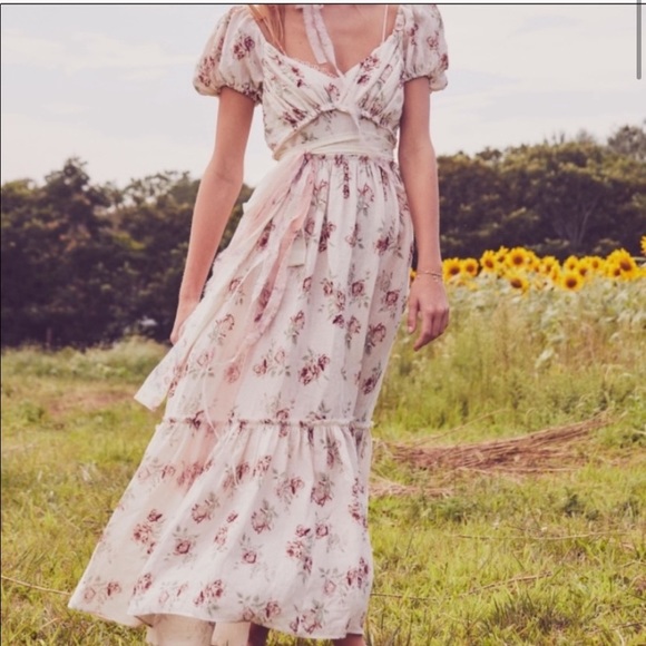 ❗️SOLD❗️LoveShackFancy Angie Floral Maxi Dress - Picture 2 of 8